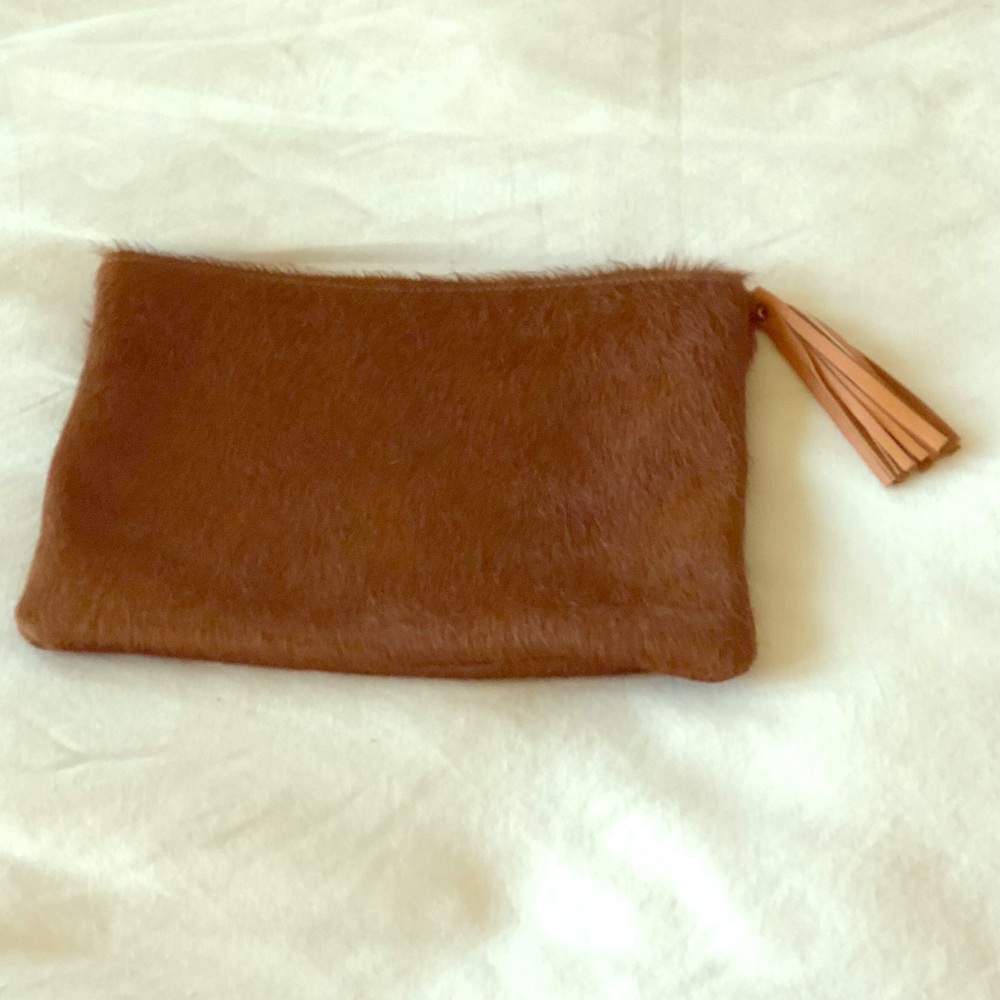 Cowhide clutch